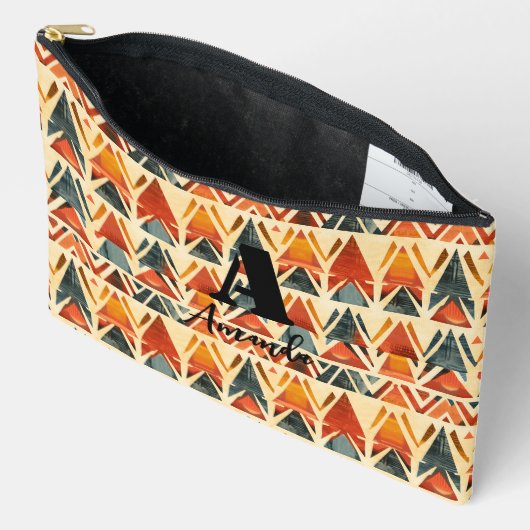 Afrika Amhara Äthiopien Geometrisches ethnisches M Zubehörtasche (Offen)