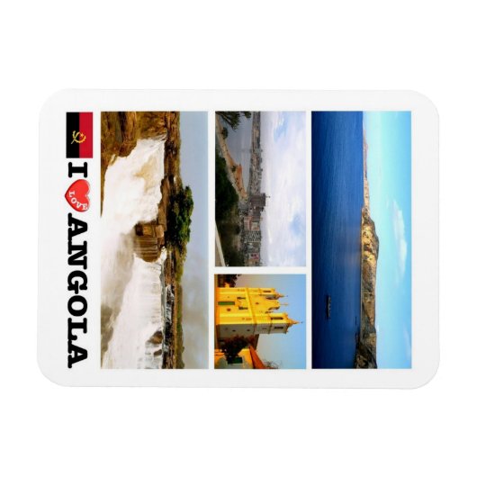 Afrika - Angola - Angola - I Liebe Magnet (Horizontal)