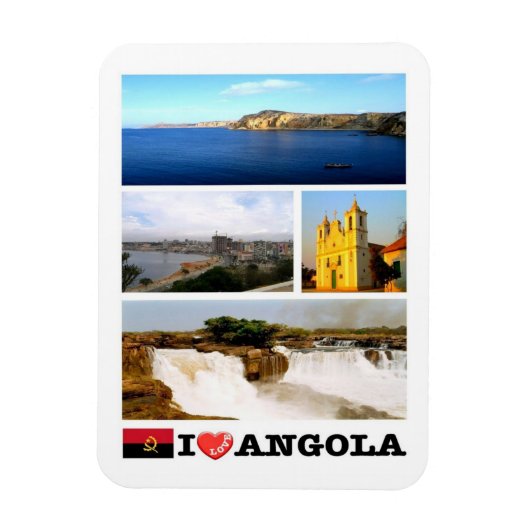 Afrika - Angola - Angola - I Liebe Magnet (Vertikal)