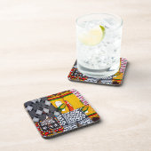 Afrika, Angola, Benguela. Farbige Blüten Untersetzer (Rechte Seite)