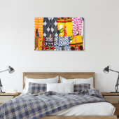 Afrika, Angola, Benguela. Farbige Pants Leinwanddruck (Insitu (Schlafzimmer))