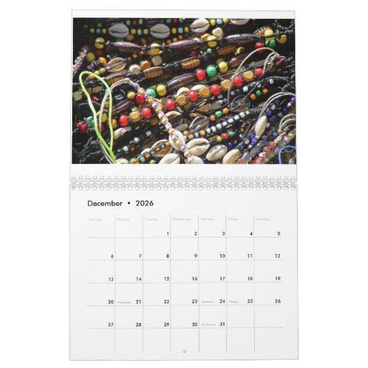 Afrika Art Colander mit schönen Bildern Kalender (Dez 2026)