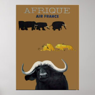 Afrika Art Deco Vintage Poster 3