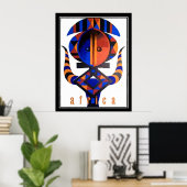Afrika Art Deko Vintage Poster 2 (Heimbüro)