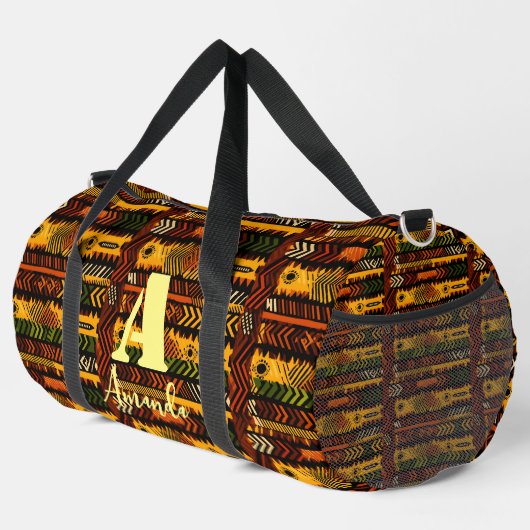 Afrika Ashanti Akan Ghana Ethnisches Muster 2 Duffle Bag (Rechte Ecke)