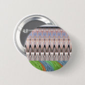 Afrika Asien traditionelles Muster Button (Vorne & Hinten)