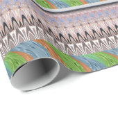 Afrika Asien traditionelles Muster Geschenkpapier (Rolleneckpunkt)