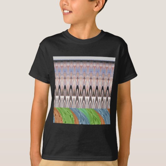 Afrika Asien traditionelles Muster T-Shirt (Vorderseite)