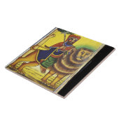 Afrika, Äthiopien. Artwork, das Lion of Fliese (Seite)