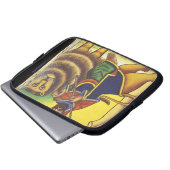 Afrika, Äthiopien. Artwork, das Lion of Laptopschutzhülle (Vorne Knopf)
