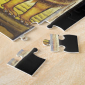 Afrika, Äthiopien. Artwork, das Lion of Puzzle (Seite)