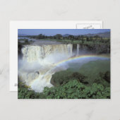 Afrika, Äthiopien, Blauer Nil, Katarakt. 2 Postkarte (Vorne/Hinten)