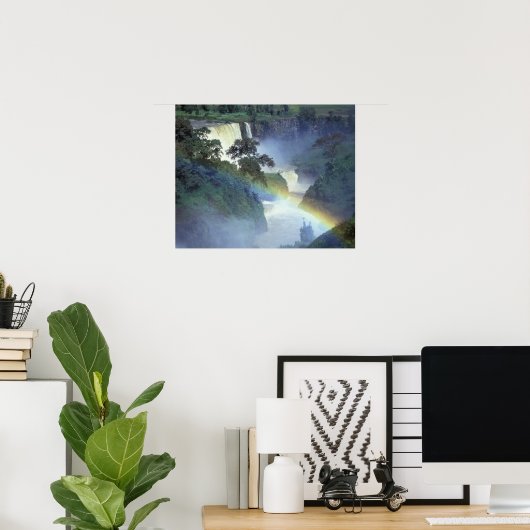 Afrika, Äthiopien, Blauer Nil, Katarakt. Poster (Heimbüro)