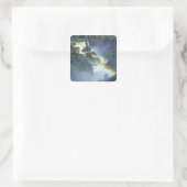 Afrika, Äthiopien, Blauer Nil, Katarakt. Quadratischer Aufkleber (Tasche)