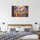 Afrika, Äthiopien. Kunstwerk mit Aposteln und Leinwanddruck (Insitu (Schlafzimmer))