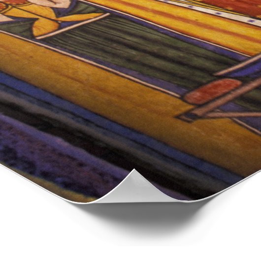 Afrika, Äthiopien. Kunstwerk mit Aposteln und Poster (Ecke)