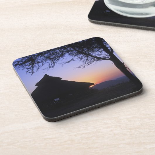 Afrika, Äthiopien, Omo-Flussgebiet, Sunset over Untersetzer (Linke Seite)