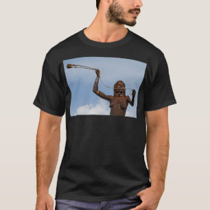 Afrika Äthiopien Omo River Valley Hamer Stammesfra T-Shirt