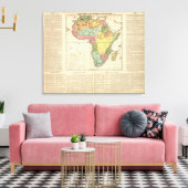 Afrika-Atlas-Karte 2 Leinwanddruck (Insitu (Wohnzimmer))