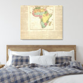 Afrika-Atlas-Karte 2 Leinwanddruck (Insitu (Schlafzimmer))