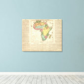Afrika-Atlas-Karte 2 Leinwanddruck (Insitu (Holzboden))