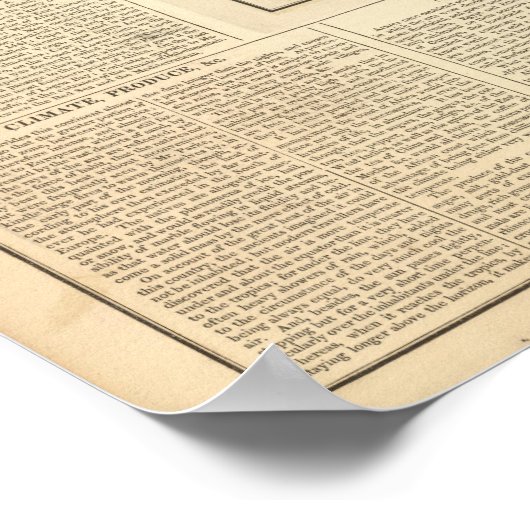 Afrika-Atlas-Karte 2 Poster (Ecke)