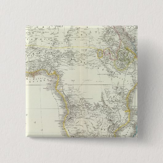 Afrika Atlas Karte Button (Vorderseite)