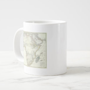 Afrika Atlas Karte Jumbo-Tasse