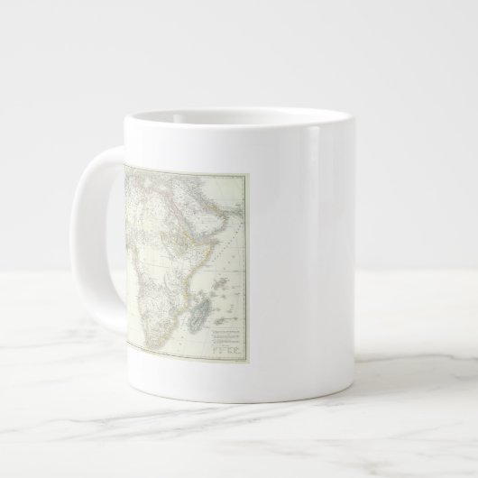 Afrika Atlas Karte Jumbo-Tasse (Vorderseite Links)