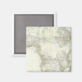 Afrika-Atlas-Karte Magnet (Vorderseite/Rückseite)