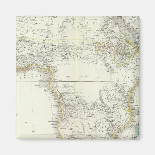 Afrika-Atlas-Karte Magnet (Vorne)