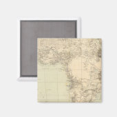 Afrika Atlas Karte mit Kolonien Magnet (Vorderseite/Rückseite)