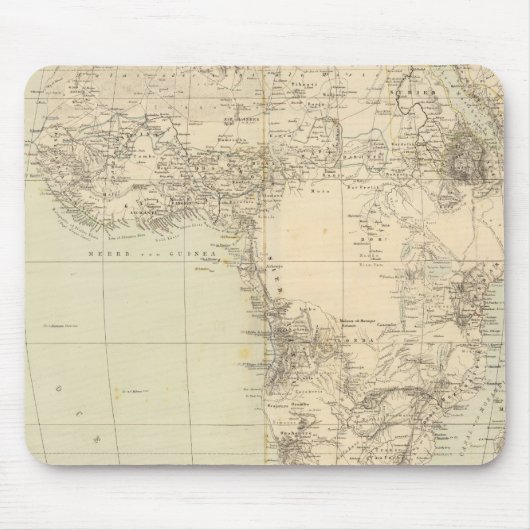 Afrika Atlas Karte mit Kolonien Mousepad (Vorne)