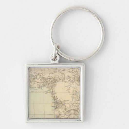 Afrika Atlas Karte mit Kolonien Schlüsselanhänger (Vorne)