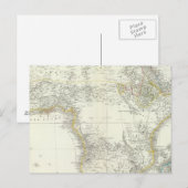 Afrika-Atlas-Karte Postkarte (Vorne/Hinten)