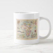 Afrika - Atlas Karte von Afrika Jumbo-Tasse (Rechts)