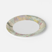 Afrika - Atlas Karte von Afrika Pappteller (Schrägansicht)