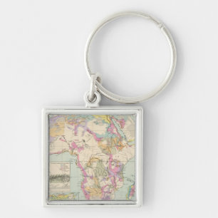 Afrika - Atlas Karte von Afrika Schlüsselanhänger