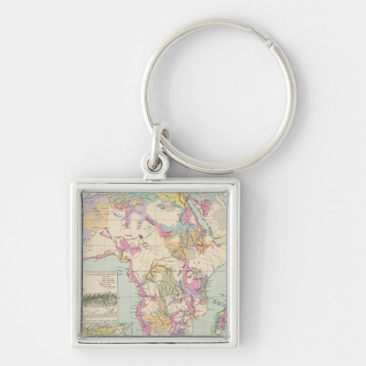 Afrika - Atlas Karte von Afrika Schlüsselanhänger (Vorne)