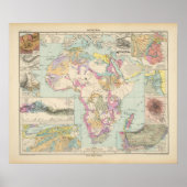 Afrika - Atlas Map of Africa Poster (Vorne)