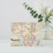 Afrika - Atlas Map of Africa Postkarte (Stehend Vorderseite)