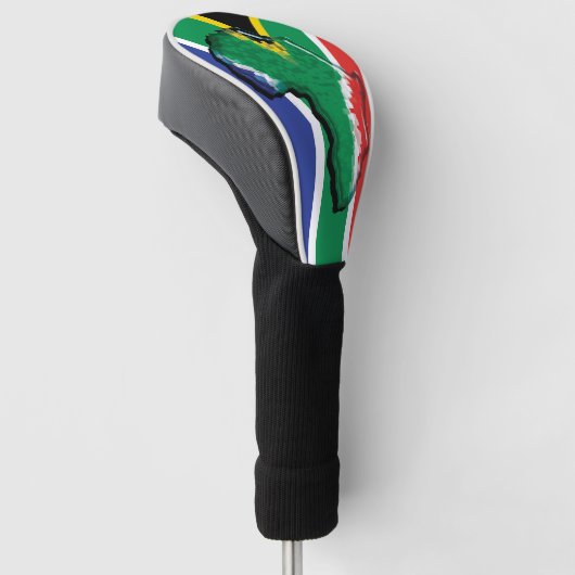 Afrika auf der Flagge Südafrikas Golf Headcover (angewinkelt)