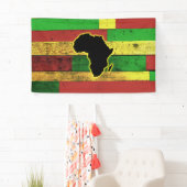 Afrika auf Holzbändern Banner (Insitu)