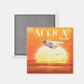 Afrika aus der Luft Magnet (Vorderseite/Rückseite)