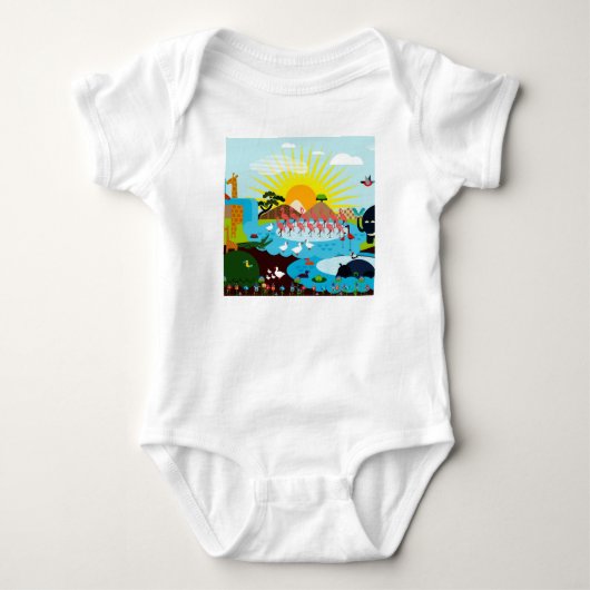 Afrika Baby Strampler (Vorderseite)
