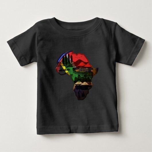 Afrika Baby T-shirt (Vorderseite)