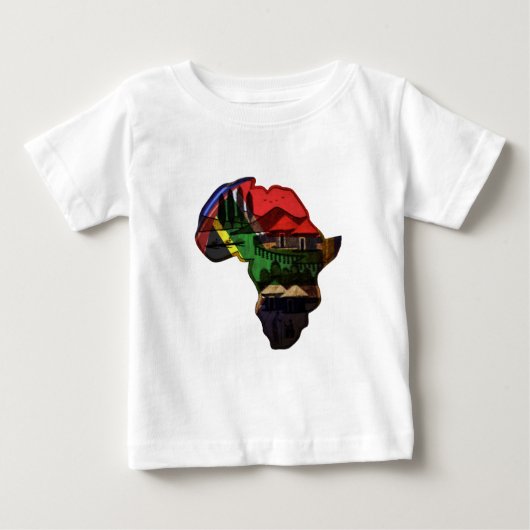 Afrika Baby T-shirt (Vorderseite)