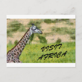 Afrika besuchen postkarte