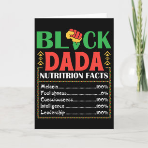 Afrika Black Dada Ernährungsfakten Melanin Bewusst Karte
