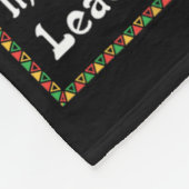 Afrika Black Pops Nährwertangabe Melanin Bewusst Fleecedecke (Ecke)
